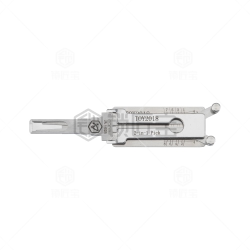 TOY2018-新款丰田汽车锁锁匠宝二合一工具-内铣两轨迹 适用新款丰田奕泽/荣放RAV4/亚洲龙等