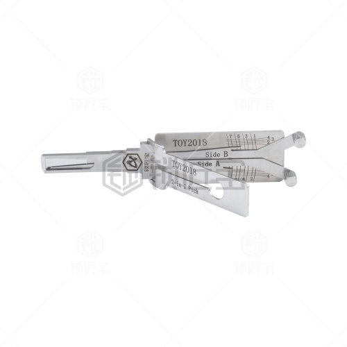 TOY2018-新款丰田汽车锁锁匠宝二合一工具-内铣两轨迹 适用新款丰田奕泽/荣放RAV4/亚洲龙等