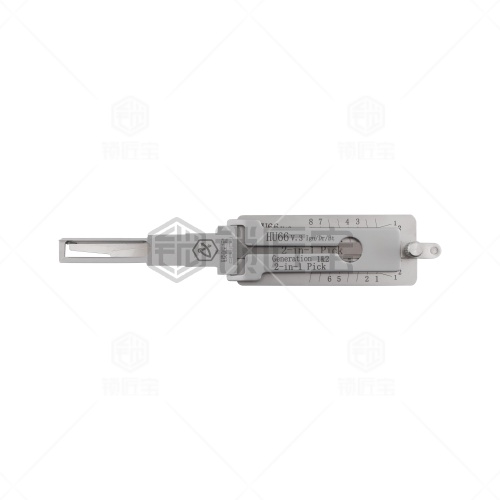 HU66大众奥迪汽车锁锁匠宝二合一工具-内铣两轨迹 适用兰博基尼/布加迪/保时捷/宾利/大众/奥迪/斯柯达/西雅特/荣威50/长城C30/中华FSV等