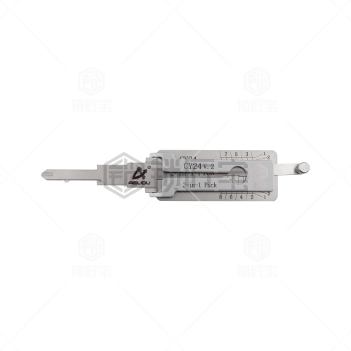 CY24-吉普汽车锁锁匠宝二合一工具-平铣两轨迹 适用克莱斯勒/漫步者/切诺基/道奇/EAGLE/万国/顺风
