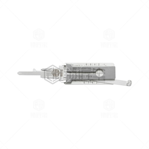 锁匠宝-铃木/长安HU87二合一工具-平铣两轨迹