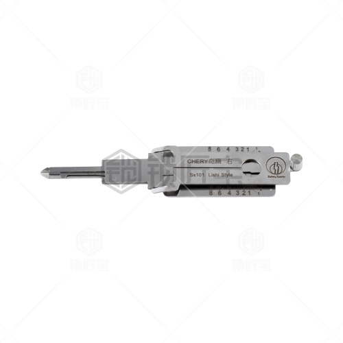 锁匠宝-二合一CHERY02R奇瑞-平铣右槽两轨迹 QIRUI02R适用A3 A5 瑞虎3 新瑞虎5 E5 风云2 陆风X7
