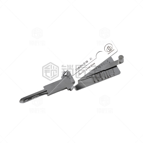 锁匠宝-二合一CHERY02R奇瑞-平铣右槽两轨迹 QIRUI02R适用A3 A5 瑞虎3 新瑞虎5 E5 风云2 陆风X7