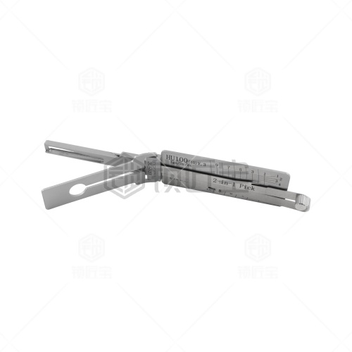 HU100(10)-别克通用系列汽车锁锁匠宝二合一工具-内铣两轨迹10齿  适用新款凯迪拉克/欧宝/Gl8/新君威/科鲁兹等