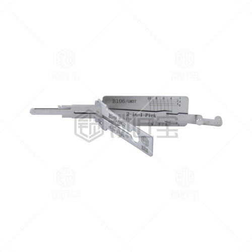 锁匠宝-B106/GM37汽车锁二合一工具-平铣两轨迹 悍马/昂科雷/君越等
