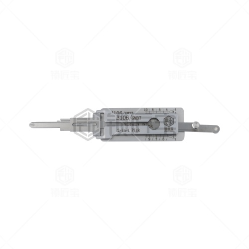 锁匠宝-B106/GM37汽车锁二合一工具-平铣两轨迹 悍马/昂科雷/君越等