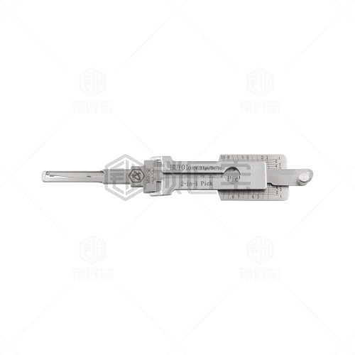 HU101福特汽车锁锁匠宝二合一工具-侧铣两轨迹 适用福特/捷豹/路虎/沃尔沃/发现/神行者/绅宝/奇瑞等 「双切口」