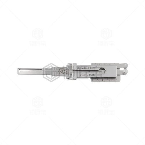 HU127/HU100R-新款宝马汽车锁锁匠宝二合一工具-内铣两轨迹 适用宝马、劳斯莱斯、迷你等通用HU100R「带切口」